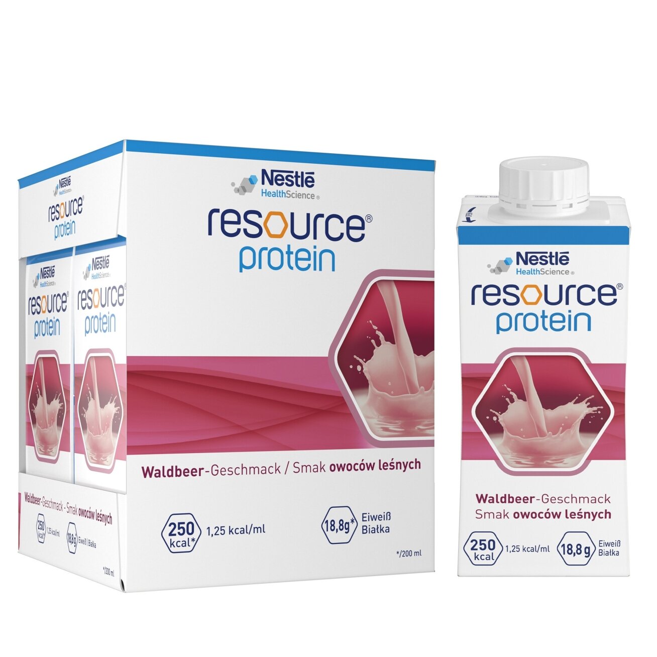 Papilduztura dzēriens Nestlé RESOURCE PROTEIN, 4 x 200 ml 3