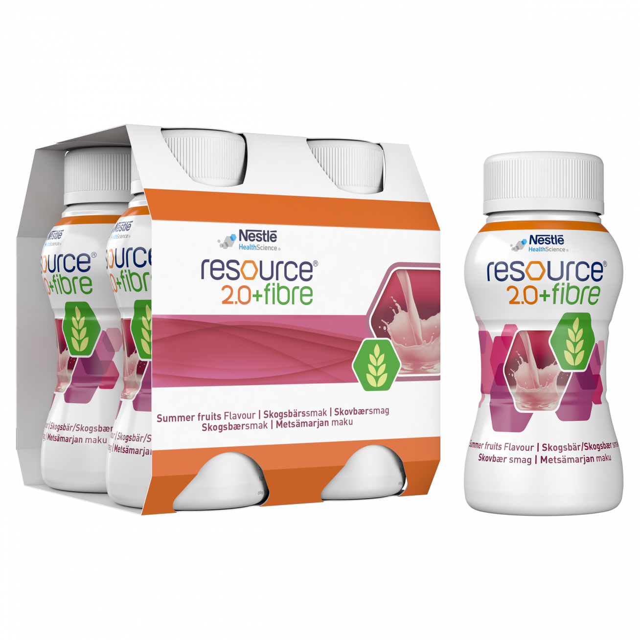 Papilduztura dzēriens Nestlé RESOURCE 2.0 + FIBRE, 4 x 200 ml 2