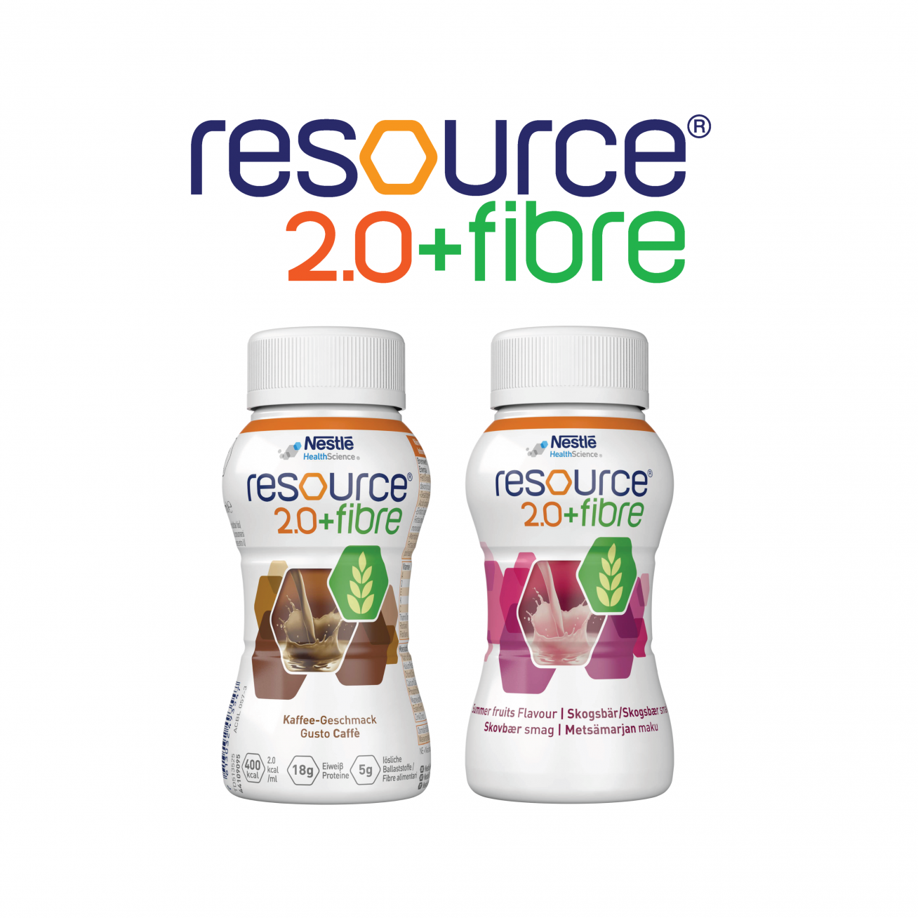 Papilduztura dzēriens Nestlé RESOURCE 2.0 + FIBRE, 4 x 200 ml