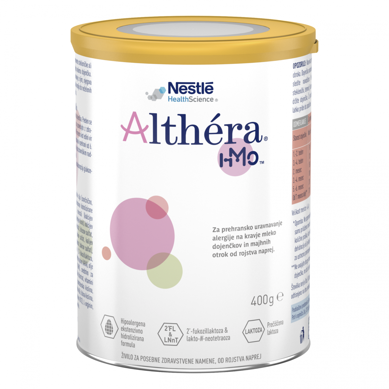 Neitrālas garšas pulveris Nestlé ALTHERA HMO, 400 g